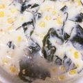 ＊にょにょん＊'s cooksnap of when they made ✿コーンとわかめの味噌みるくスープ✿.