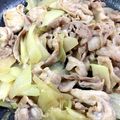AYmama218's cooksnap of when they made はやとうり豚小間の☆簡単オイマヨ炒め★.