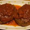 ☆まりもキッチン☆'s cooksnap of when they made 【トマト缶】トマト煮込みハンバーグ.