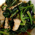 もんすけまま's cooksnap of when they made ５分で煮込み完了♪豚肉と小松菜の煮物。.