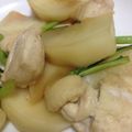 よし乃1987's cooksnap of when they made カブと鶏肉の炒め物.