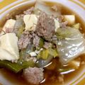 ゆみ0219's cooksnap of when they made 豚ひき肉と白菜の優しい麻婆豆腐^ ^.