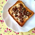 ふたごゆき's cooksnap of when they made *ドライフルーツとチョコのトースト*.