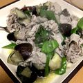 クロ８５'s cooksnap of when they made バジル香る☆なすピーマンと豚肉炒め.