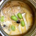 0honoka0's cooksnap of when they made きのこの豆乳スープこんにゃく麺.