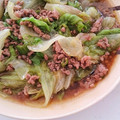 りいさく's cooksnap of when they made めっちゃ簡単♡レタスと豚ミンチ炒め♡.