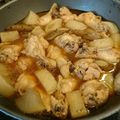 mina589's cooksnap of when they made 手羽元とゴボウ・カブの煮つけ.