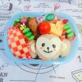 なるおっちいちかず's cooksnap of when they made キャラ弁＊おさるさんおにぎり❤︎.
