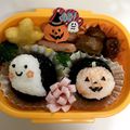 ユマ504's cooksnap of when they made ハロウィン キャラ弁☆おばけ＆ジャック♪.