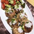 モモあき's cooksnap of when they made 簡単に♪おからでふっくら和風ハンバーグ.