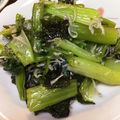 卵せんべい's cooksnap of when they made 小松菜とじゃこのワサビ和え❤.