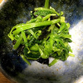 Marmo's cooksnap of when they made セリとほうれん草のおひたし.
