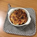 カジハルハル's cooksnap of when they made 餃子の皮でなんちゃってラザニア.