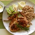 食卓旅行's cooksnap of when they made グリルラムチョップ ヨーグルトソース添え.