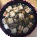 tomooooo24's cooksnap of when they made 簡単 朝食♬小松菜となめこ山菜のお吸い物.