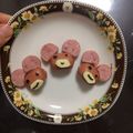 ciomam's cooksnap of when they made 簡単 キャラ弁おかず☆フランクくまちゃん.