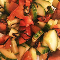 12mari01's cooksnap of when they made トマトときゅうりの塩昆布.