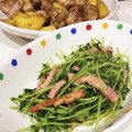 ＭＯＫＯＳＮＯＷ's cooksnap of when they made 【簡単】豆苗とベーコン炒め.