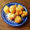 ｊｏｃｏｍｏｍｏｌａ's cooksnap of when they made ハロウィン☆かぼちゃ豆腐ドーナツ.