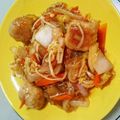 星ホシコ's cooksnap of when they made 野菜たっぷり肉だんごの甘酢あんかけ.