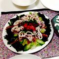 JATIS's cooksnap of when they made イカとツナのサラダ カプリチョーザ風.