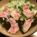 ＊ono＊'s cooksnap of when they made 小松菜の豚しゃぶ一人鍋　おろしポン酢で.