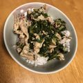 My_u2's cooksnap of when they made 大根葉と豚バラの炒めもの.