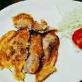 YUUチャンママ's cooksnap of when they made 簡単！男飯！焼き肉用お肉でポークピカタ.