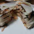 sutachi's cooksnap of when they made 塩昆布と鮭フレークの大根ミルフィーユ.