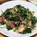 そらにうるはな's cooksnap of when they made 簡単時短！コンビーフとホウレン草の卵とじ.