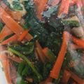 maa♩'s cooksnap of when they made 調味料2つ！法蓮草と人参と椎茸のナムル♪.