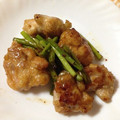 しょこら＊＊'s cooksnap of when they made 鶏肉とにんにくの芽のバターしょうゆ炒め.