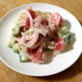クックGGSCT3☆'s cooksnap of when they made トマトときゅうりのツナマヨサラダ.