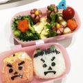 なっち1228's cooksnap of when they made 節分鬼ギリ♪おにぎり覚書キャラ弁.