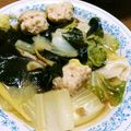 Яамi's cooksnap of when they made 鶏つみれとワンタンのキムチスープ.