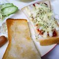 choco831's cooksnap of when they made ♪簡単キャベツチーズケチャップトースト.