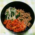 えま＊'s cooksnap of when they made 簡単☆焼き肉のたれでビビンバ☆.