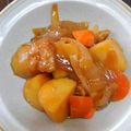 SoraｰRyu's cooksnap of when they made 鶏肉とじゃがいもの甘辛煮.