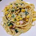 junぼー's cooksnap of when they made 豆乳でクリームスパゲティ☆.