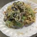 kochaaan。's cooksnap of when they made フライパンひとつで♡クリームパスタ.