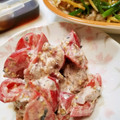 しろおと's cooksnap of when they made ☆さば缶とトマトの簡単ごま和え☆.