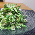 ダイナマイト漆黒's cooksnap of when they made 簡単サラダ！春菊とツナのわさびマヨ和え.
