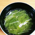 yunakomama's cooksnap of when they made 水菜とえのきのデトックス鶏がらスープ.