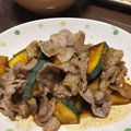 fbyh's cooksnap of when they made 豚かぼちゃのごま酢和え.