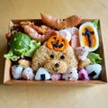 光の姫's cooksnap of when they made ハロウィン弁当にコウモリの飾り切り.