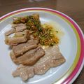 ろなうじーにょ's cooksnap of when they made 豚バラの炙り焼き★ねぎ梅の甘酢ダレで♪.