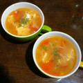 宝美空's cooksnap of when they made 玉ねぎとトマトのコンソメ卵スープ.