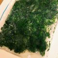 mahmican's cooksnap of when they made ニンジンの葉を冷凍保存.