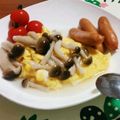 ママみみ's cooksnap of when they made キノコのあんかけ和風オムライス.