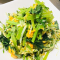 chiecocoa's cooksnap of when they made 簡単！小松菜＆卵のにんにく炒め♡.
